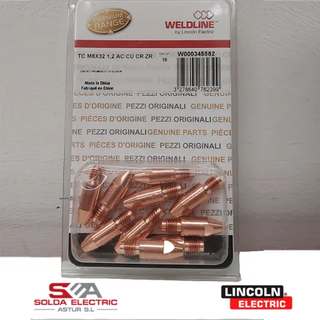 Boquilla corriente 1,2 mm. PROMIG M8x32 CuCrZr W000345582 paquete de 10 unidades