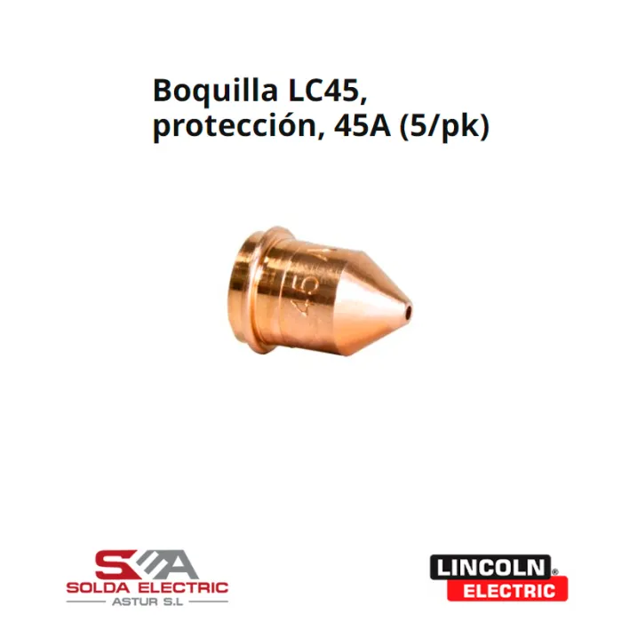 Boquilla LC45, protección, 45A (5/pk) - pack de 5 unidades