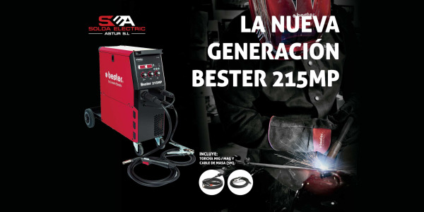 Equipo de soldadura Inverter monofásico Bester 215MP